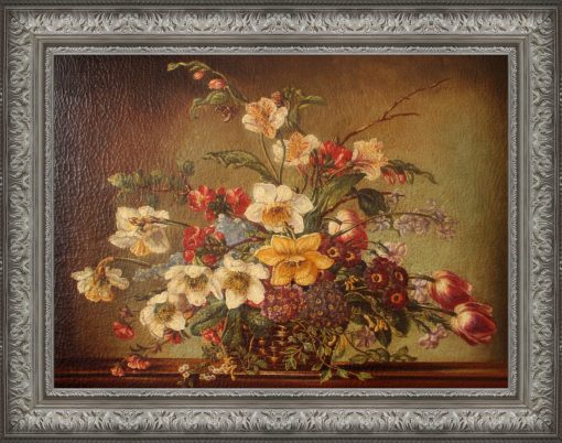 Cesto di fiori primaverili