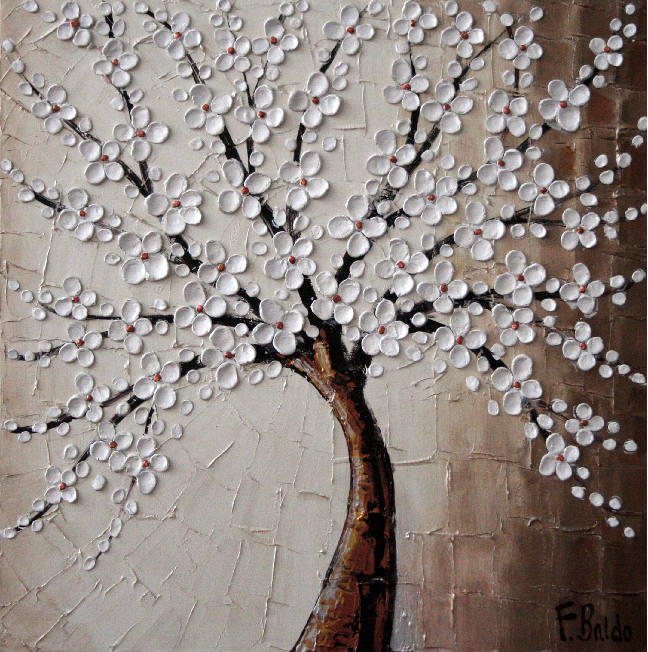 "Albero con fiori bianchi"