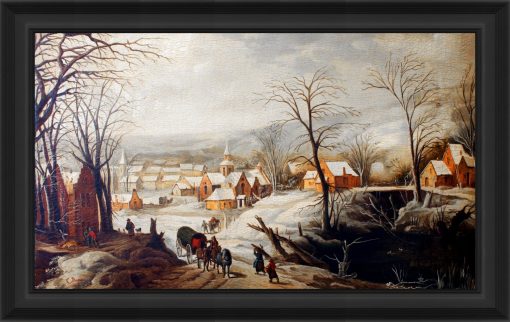 Paesaggio rurale invernale